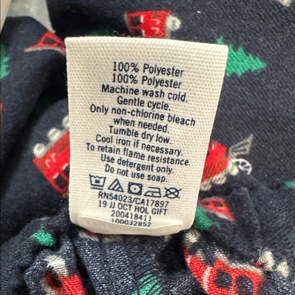 Janie and Jack Navy Christmas Train Pajama Bottoms Size 2T NWOT New